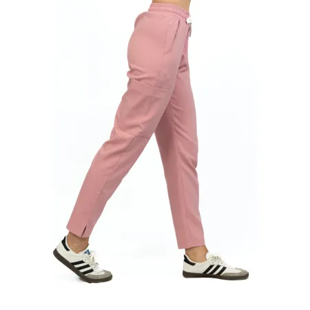 Spodnie medyczne MEDI TEDDY - VELVERDA DUSTY ROSE